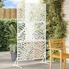 vidaXL Privacy Screen White 100 x 50 x 180 cm Steel