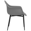 vidaXL Dining Chairs 4 pcs Grey PP