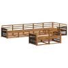 vidaXL Outdoor Sofa Set 8 pcs 8-Seaters Natural Solid Acacia Wood