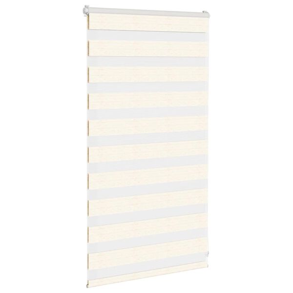 vidaXL Zebra Blind Marble Beige 90x100 cm Fabric Width 85.9 cm Polyester