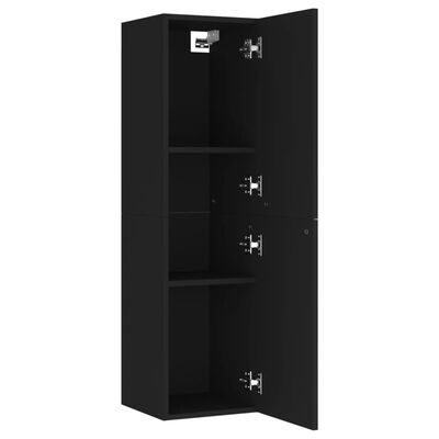 vidaXL TV Cabinet Black 30.5x30x110 cm Engineered Wood
