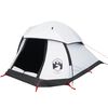 vidaXL Camping Tent Dome 1-Person White Blackout Fabric Waterproof
