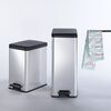 Curver Slim Pedal Bin Deco 25L Silver