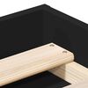 vidaXL Bed Frame without Mattress Black 160x200 cm