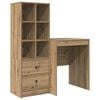vidaXL Desk Artisan Oak 105.5 x 50 x 127 cm 2 pcs