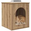 vidaXL Cat House Artisian Oak 53 x 52 x 62 cm Engineered Wood