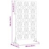 vidaXL Privacy Screen Grey 100 x 50 x 180 cm Steel