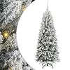 vidaXL Artificial Christmas Tree with 150 LEDs with Stand White 150 cm