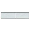 vidaXL Console Table White 160x35x75.5 cm Tempered Glass