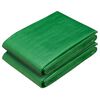 vidaXL Tarpaulin with Eyelets 2 pcs Green 1.5 x 10 m 260 gsm PE