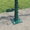 vidaXL Fence Post Green 25 x 0.6 m (50 mm mesh) Steel and PVC