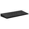 vidaXL Rubber Kerb Ramp 2 pcs Black 50x20x1-4.3 cm
