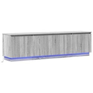 vidaXL TV Cabinet Grey Sonoma 180 x 38 x 49 cm Engineered Wood