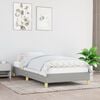 vidaXL Bed Frame without Mattress Light Grey 90x190 cm Single Single Fabric