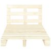 vidaXL Pallet Bed Frame without Mattress Solid Pine Wood 120x200 cm