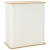 vidaXL Trade Show Counter Light Brown and White 80 x 40 x 93 cm