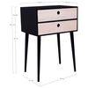 House Nordic Bedside Table Annelies Black and Natural