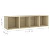 vidaXL 5 Piece TV Cabinet Set Sonoma Oak Engineered Wood