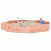vidaXL Sandbox with Seats Octagon Solid Wood Douglas