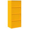 vidaXL Storage Cabinet Mustard Yellow 60 x 40 x 140 cm Steel