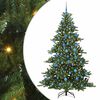vidaXL Artificial Hinged Christmas Tree with 300 LEDs 180 cm PVC