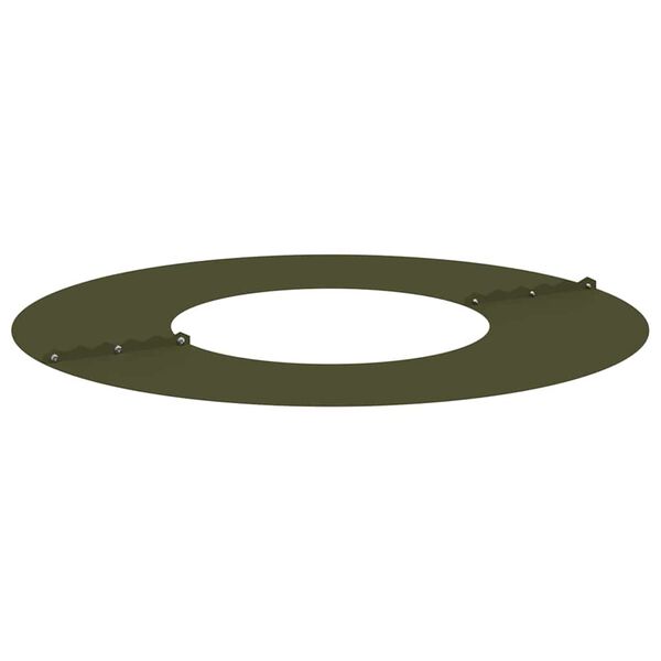 vidaXL suitable for Flat Tree Rings 5 pcs Olive green &Oslash;30 / 60 cm Steel