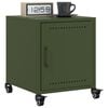 vidaXL Bedside Cabinet Olive Green 36x39x43.5 cm Steel