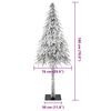 vidaXL Artificial Christmas Tree with Stand White 76 x 76 x 180 cm