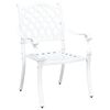 vidaXL Garden Chair 2 pcs White 56 x 55 x 92.5cm Aluminium