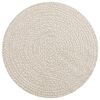 vidaXL Rug ZIZUR Cream &Oslash; 90 cm Jute Look Indoor and Outdoor