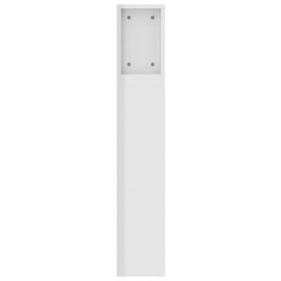 vidaXL Headboard Cabinet High Gloss White 160x18.5x104.5 cm