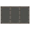 vidaXL Garden Table with Glass Top Brown 150x90x75 cm Poly Rattan
