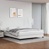vidaXL Box Spring Bed Frame White Super King Faux Leather (UK/IE/FI/NO only)