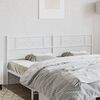 vidaXL Metal Headboard White 193 cm