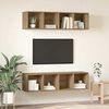 vidaXL TV Cabinet Set 2 pcs Artisan Oak 37 x 37 x 142.5 cm