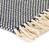 vidaXL Throw Cotton 160x210 cm Navy Blue