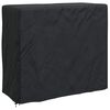 vidaXL Firewood Rack Cover Plain Black 61 x 122 x 106 cm Fabric
