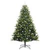 vidaXL Artificial Hinged Christmas Tree 300 LEDs Green 240 cm