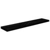 vidaXL Floating Wall Shelves 2 pcs High Gloss Black 120x23.5x3.8 cm MDF