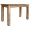 vidaXL Dining Table | Natural wood finish | Solid mahogany wood | 120x60x77 cm