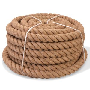 vidaXL Rope 100% Jute 30 mm 50 m