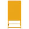 vidaXL Bedside Cabinets 2 pcs Mustard Yellow 36x39x78 cm Steel
