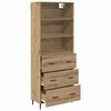 vidaXL Highboard with Drawer Artisan Oak 69.5 x 34 x 180 cm