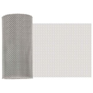 vidaXL Mesh Screen 20 x 500 cm 8 Mesh Stainless Steel 201 Silver