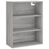 vidaXL Highboard Grey Sonoma 69.5x34x180 cm Engineered Wood