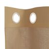 vidaXL Voile Curtains with Grommets 2 pcs Sand