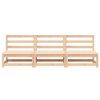 vidaXL Garden Middle Sofas 3 pcs Solid Wood Pine