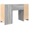 vidaXL Desk Grey Sonoma 120x42x76 cm Engineered Wood