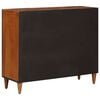 vidaXL Sideboard with Shelf Walnut 90 x 33.5 x 75 cm Solid Mango Wood