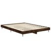 vidaXL Bed Frame without Mattress Smoked Oak 140x190 cm Engineered Wood